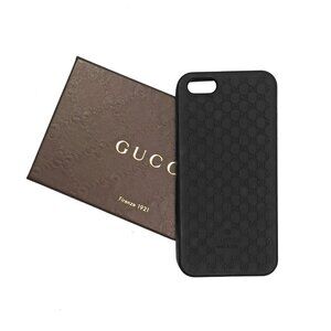 NEW $295 Gucci GG Guccissima Custodia iPhone Case! Black iPhone 5 5S 5C SE 1st G
